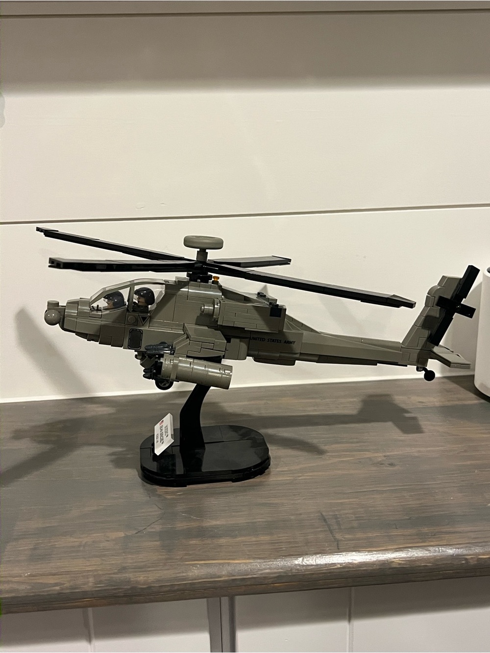 Cobi Apache helicopter building brick set